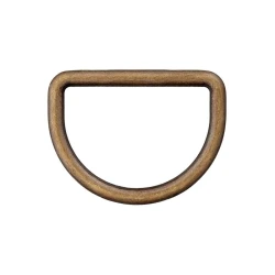 Fibbia a mezzaluna per ganci e borse, anello semicircolare bronzo ottone anticato - Prym 0054662.851 2