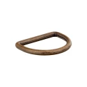 Fibbia a mezzaluna per ganci e borse, anello semicircolare bronzo ottone anticato - Prym 0054662.851