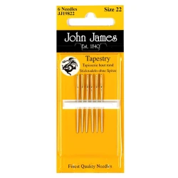 High-quality 22-gauge wool needles with rounded tips for embroidery - JJ19822 John James