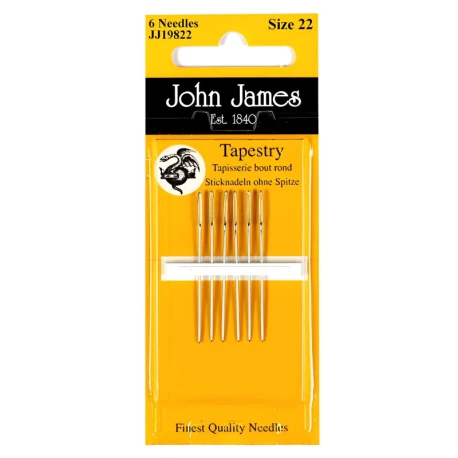 Aghi Lana con punta arrotondata misura 22 per ricamo Alta Qualità - JJ19822 John James