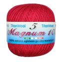 Crochet yarn Magnum N°8 Titan Wool 100% Egyptian Cotton Makò - Fuxia