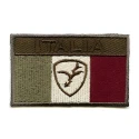 Applicazione toppa ricamata Bandiera Italia in stile vintage militare  - 806A Modidea