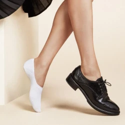 SiSi SAMBA Paris high-necked mini socks in black cotton - 2 pairs