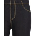 J-Leggings elasticizzati estivi ad effetto Jensato neri