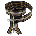 Multicolour zip for 100 cm duvet with reversible double slider