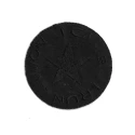 Round badge "I Came, I Run, I Won" black embroidered patch appliqué - Modidea
