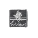 Polo Sport Team square, embroidered iron-on patch