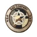 Tondo militare beige Bad Company applicazione patch ricamata - Modidea