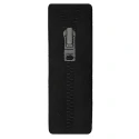 Rectangular zip patch embroidered heat-adhesive