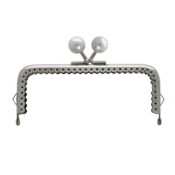 10.5 cm rectangular metal click clac ball purse clasp with coloured balls 2