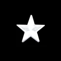 Small plain star embroidered iron-on patch