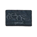 Speed Supercar embroidered iron-on patch by Modidea