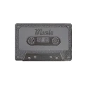 Vintage cassette patch embroidered iron-on, washable