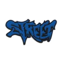 Graffiti street lettering embroidered iron-on patch