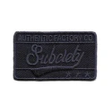 Patch rettangolare stile targa Subclety - Modidea