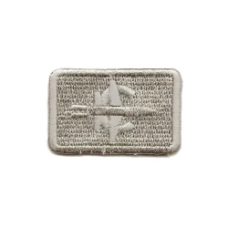 Embroidered applique Rectangle Airplane small - Moididea 2
