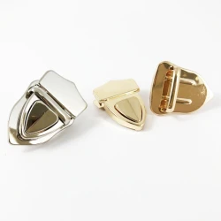 Metal satchel clasp for handmade bags also called button closure