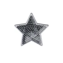 Stella piccola in paillettes argento patch termoadesiva - Modidea