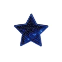 Stella piccola in paillettes bluette patch termoadesiva - Modidea