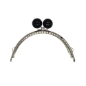 Click clac ball purse clasp opening with black coloured beads