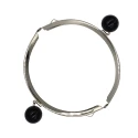 Chiusura per borselli clic clac ball apertura con perle colorate nere