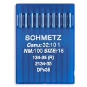 Schmetz 10 Aghi misura 100 sistema 134-35R Canu:32:10 per macchina da cucire industriale