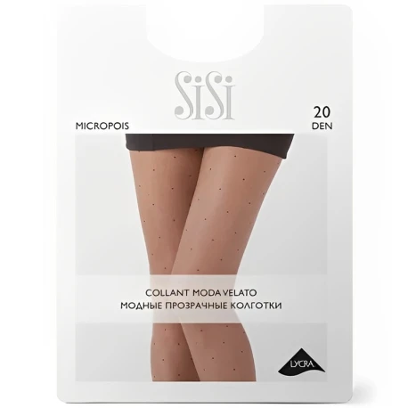 SiSi Micropois Fashion tights with small polka dot pattern in 20 denier Lycra
