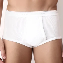 Slip Maxi da uomo in cotone a costine con apertura frontale Cagi articolo 1200 2