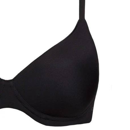 Padded bra with graduated, moulded cups, black, without underwire - 1556Sì è Lei