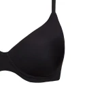 Padded bra with graduated, moulded cups, black, without underwire - 1556Sì è Lei