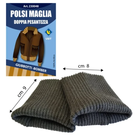 Polsini maglia pesanti per rinnovare polsi di giubbotti e bomber - Usit