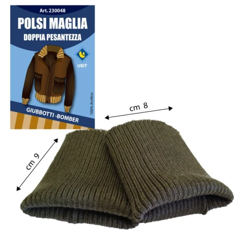Polsini maglia pesanti per rinnovare polsi di giubbotti e bomber - Usit