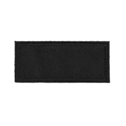 Rectangle iron-on embroidered plain patch 2