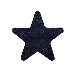 Stella in tessuto denim jeans applicazione patch ricamata - Modidea 2
