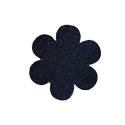 Fiore in tessuto denim jeans applicazione patch ricamata - Modidea