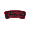 1st Division iron-on embroidered patch