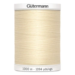 Filo per cucire Gutermann colore 414 Beige Crema spola da 1000m