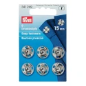 Prym, silver metal press studs, diameter 15 mm - 341249 Prym