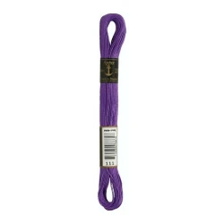 Anchor Cotone da Ricamo - Colore 111 viola - Coton à Broder matassina da 30m