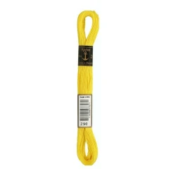 Anchor Cotone da Ricamo - Colore 290 giallo - Coton à Broder matassina da 30m