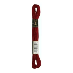 Anchor Embroidery Cotton - Colour 44 burgundy - Coton à Broder 30m skein