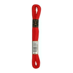 Anchor Embroidery Cotton - Colour 46 red - Coton à Broder 30m skein