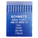 Schmetz 10 Aghi N. 80 macchina taglia cuci industriale DBx1 16x231 287WH 1738(A) Canu 14:25