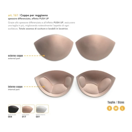 Coppe per Reggiseno e Costumi a spessore differenziato - 161 Marbet