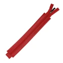 Zip 30cm Lampo in ecopelle rossa ideale per borsa e pochette - MA142 Mas