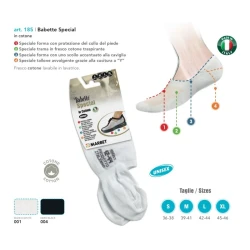 Babette Special unisex cotton sports socks with instep guard 2