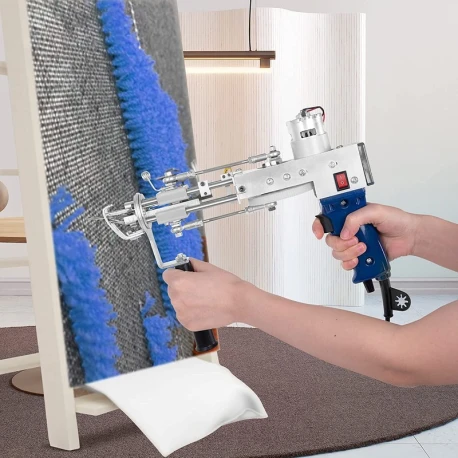 Tufting Gun for making handmade carpets with the Cut Pile technique