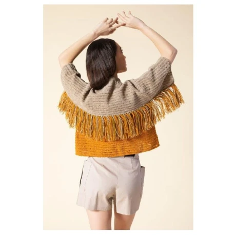 Country suede effect yarn by Miss Tricot CowBoy Happy Texas