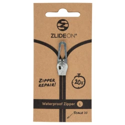 ZlideOn L slider for inverted rubberised windproof zip