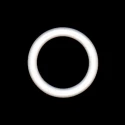 White plastic rings for curtains, 19 mm - Ercole Fumagalli